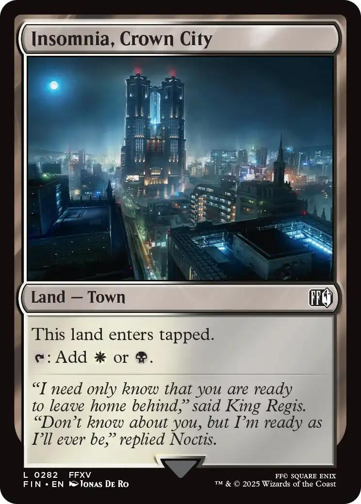 Image for Insomnia, Crown City (282) (Foil) (FINAL FANTASY) - Magic: The Gathering
