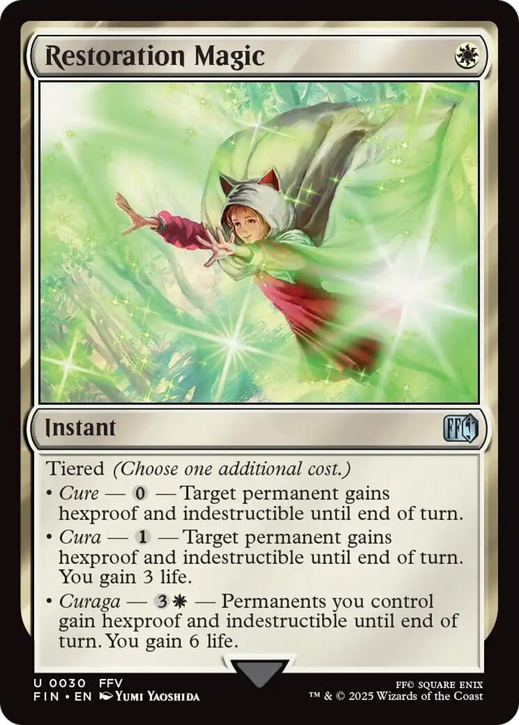 Image for Restoration Magic (30) (Foil) (FINAL FANTASY) - Magic: The Gathering