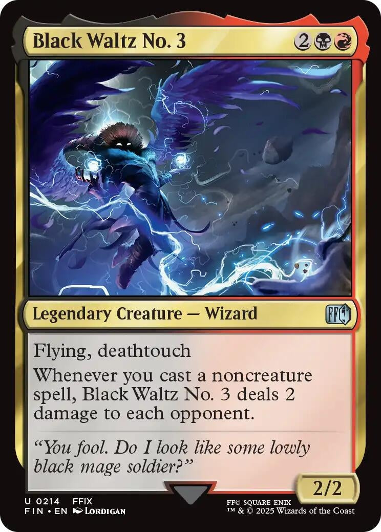 Image for Black Waltz No. 3 (214) (Foil) (FINAL FANTASY) - Magic: The Gathering