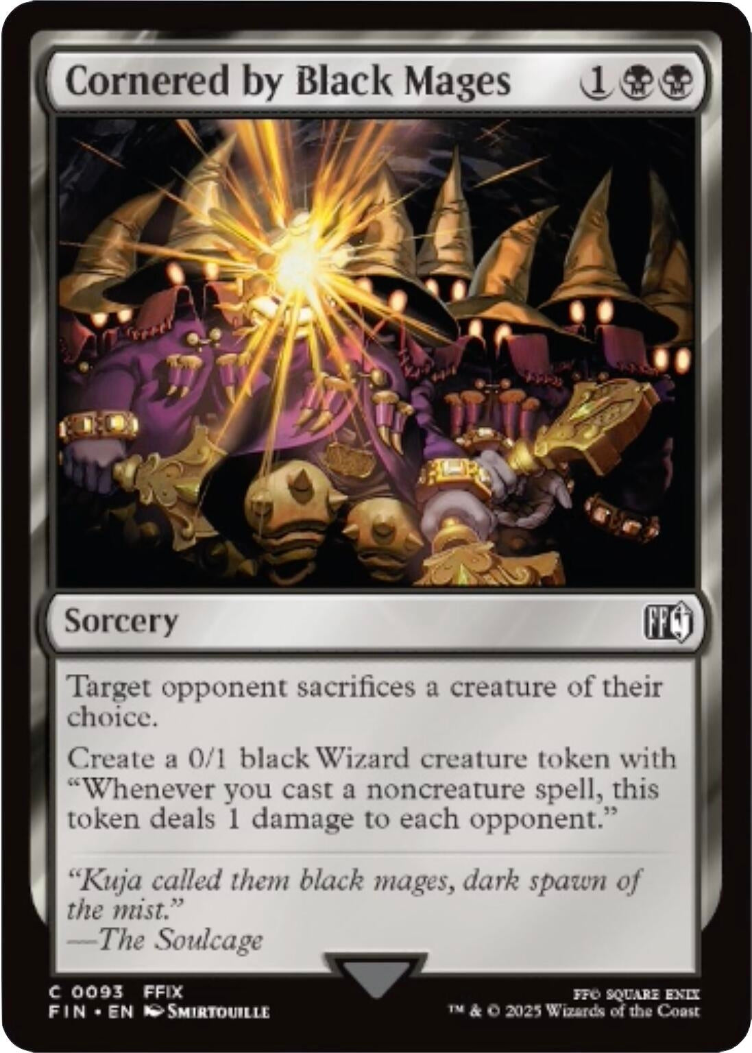 Cornered by Black Mages (93) (Foil) (FINAL FANTASY)