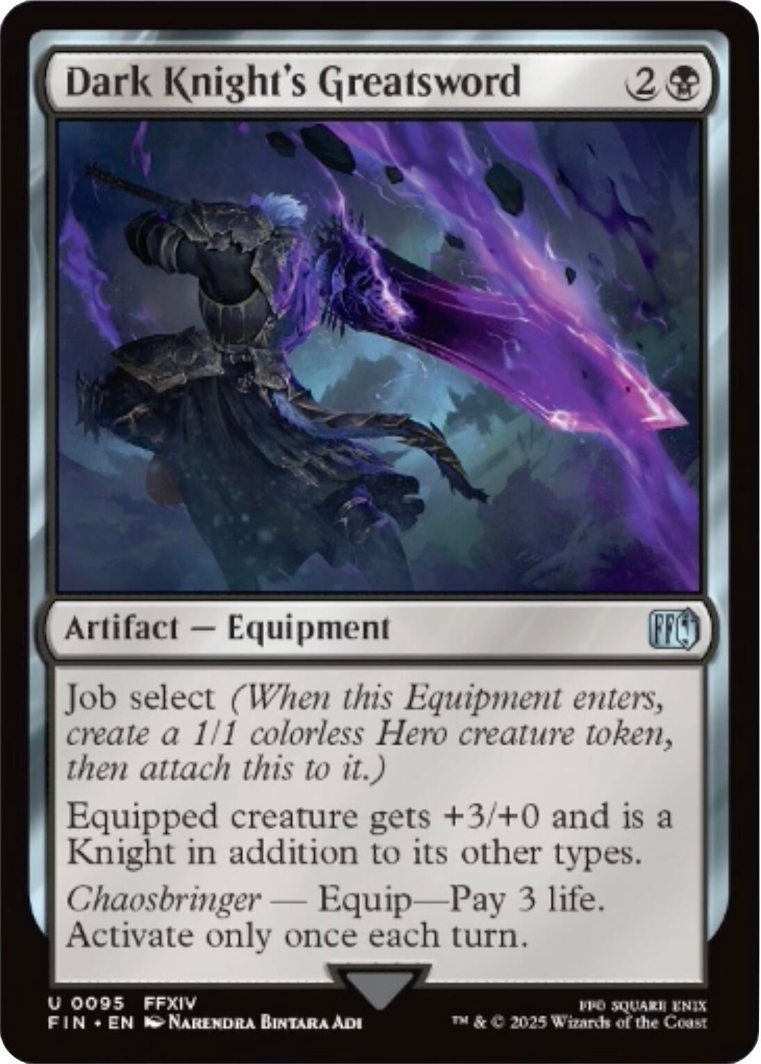 Dark Knight's Greatsword (95) (Foil) (FINAL FANTASY)