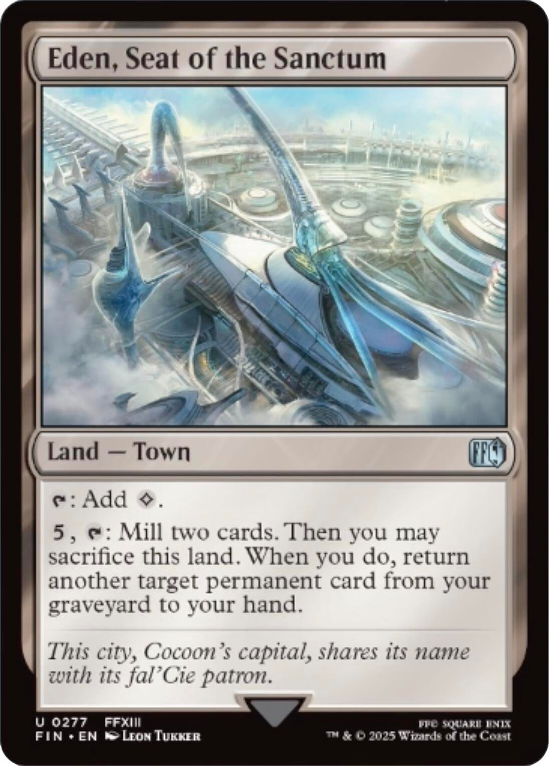 Image for Japanese Magic: The Gathering - Eden, Seat of the Sanctum (277) (Foil) (FINAL FANTASY) - Magic: The Gathering