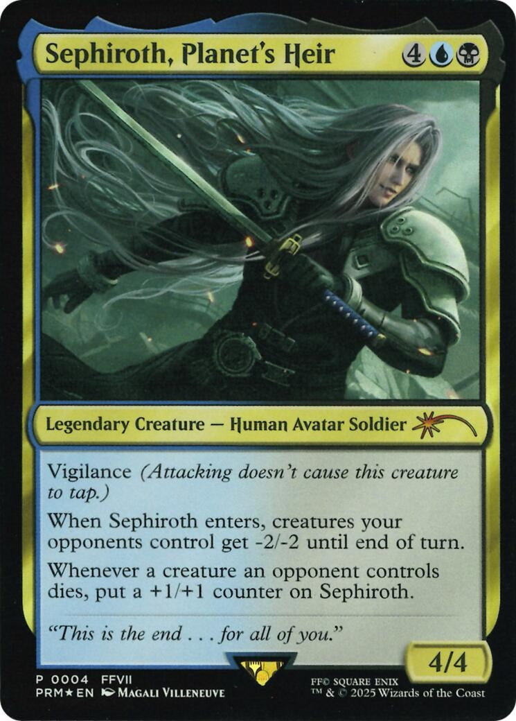 Image for Sephiroth, Planet's Heir (Costco Bundle) (4) (Foil) (Unique and Miscellaneous Promos) (UMP) - Magic: The Gathering