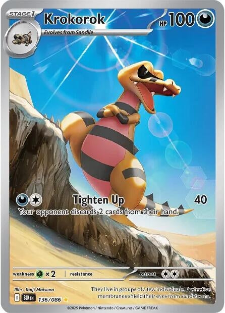 Krokorok (136/086) (Holofoil) (SV: Black Bolt)