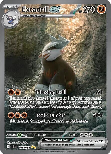 Excadrill ex (168/086) (SV: Black Bolt)