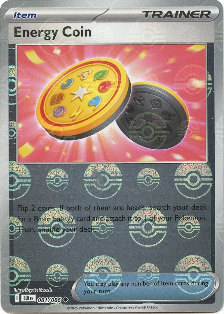 Energy Coin (Poke Ball Pattern) (081/086) (SV: Black Bolt)