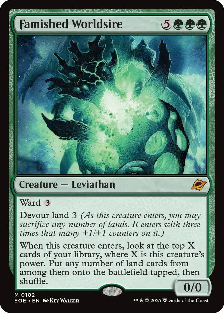 Image for Famished Worldsire (182) (Edge of Eternities) - Magic: The Gathering