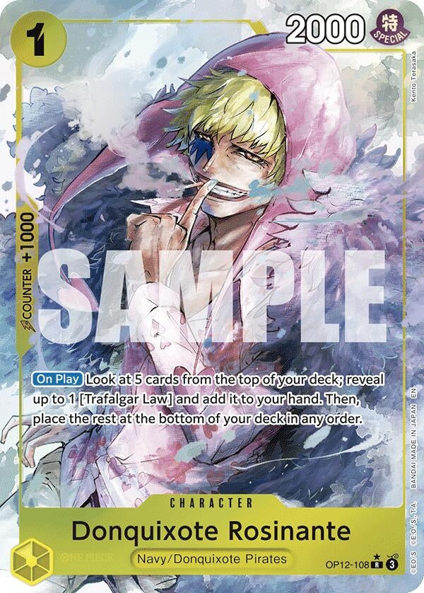 Image for Donquixote Rosinante (108) (Alternate Art) (OP12-108) (Foil) (Legacy of the Master) - One Piece Card Game