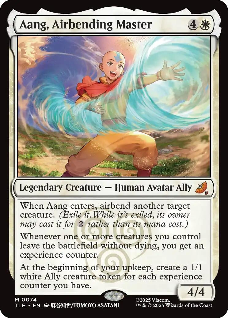 Image for Aang, Airbending Master (74) (Foil) (Avatar: The Last Airbender: Eternal-Legal) - Magic: The Gathering