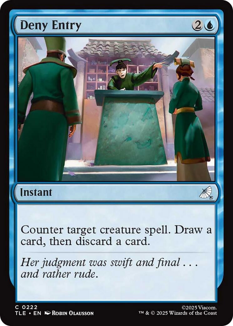 Image for Deny Entry (222) (Foil) (Avatar: The Last Airbender: Eternal-Legal) - Magic: The Gathering