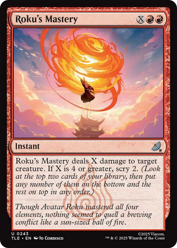 Image for Roku's Mastery (243) (Foil) (Avatar: The Last Airbender: Eternal-Legal) - Magic: The Gathering