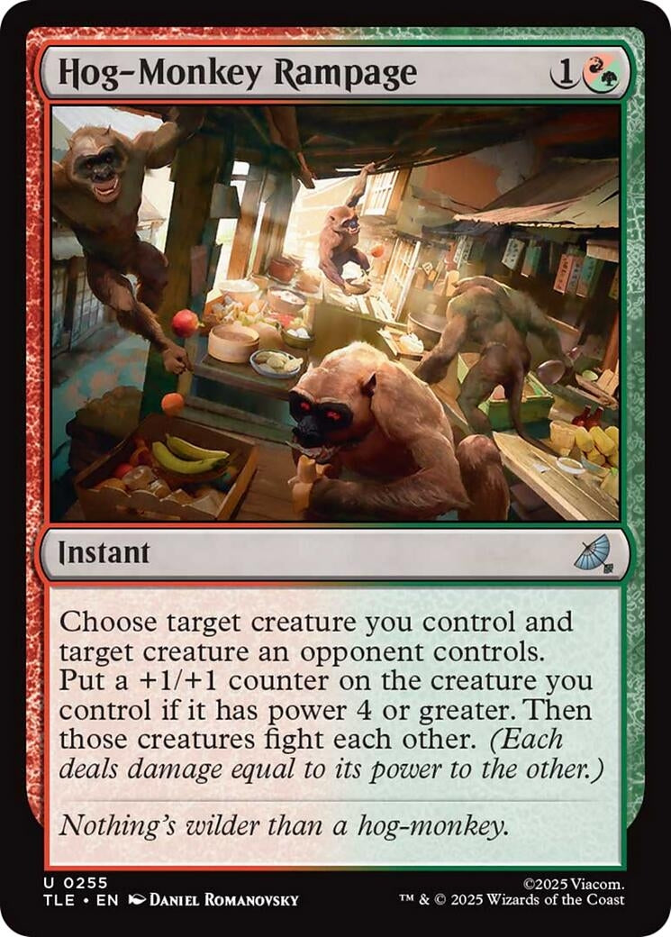 Image for Hog-Monkey Rampage (255) (Foil) (Avatar: The Last Airbender: Eternal-Legal) - Magic: The Gathering