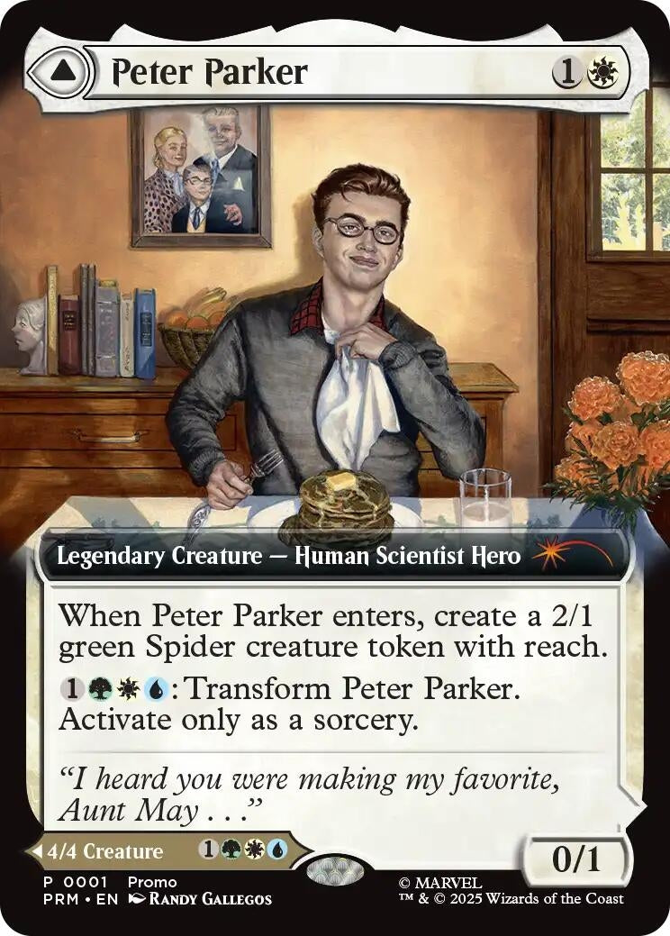 Image for Peter Parker (Extended Art) (1) (Unique and Miscellaneous Promos) (UMP) - Magic: The Gathering