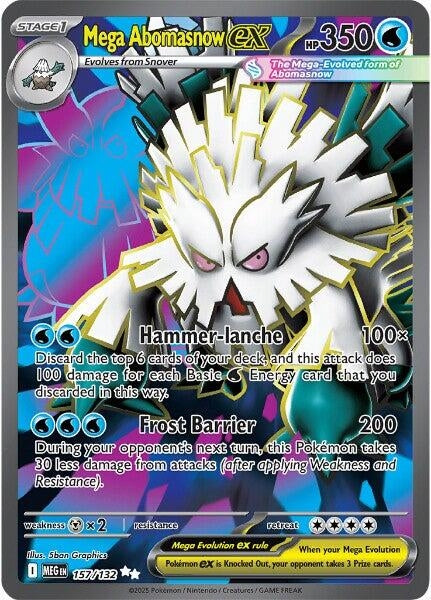 Image for Mega Abomasnow ex (157/132) (ME01: Mega Evolution) - Pokemon