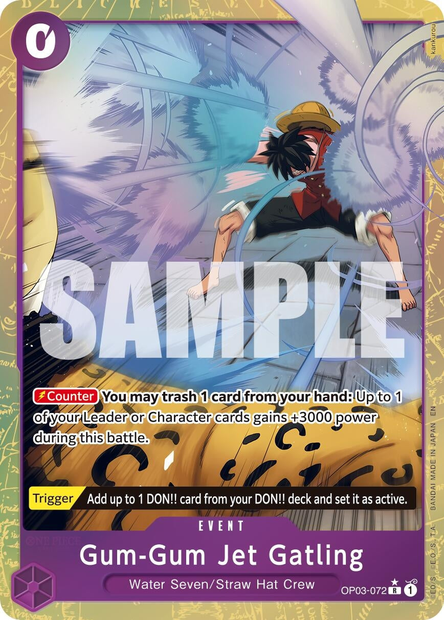 Image for Gum-Gum Jet Gatling (Alternate Art) (OP03-072) (Foil) (Premium Booster -The Best- Vol. 2) - One Piece Card Game
