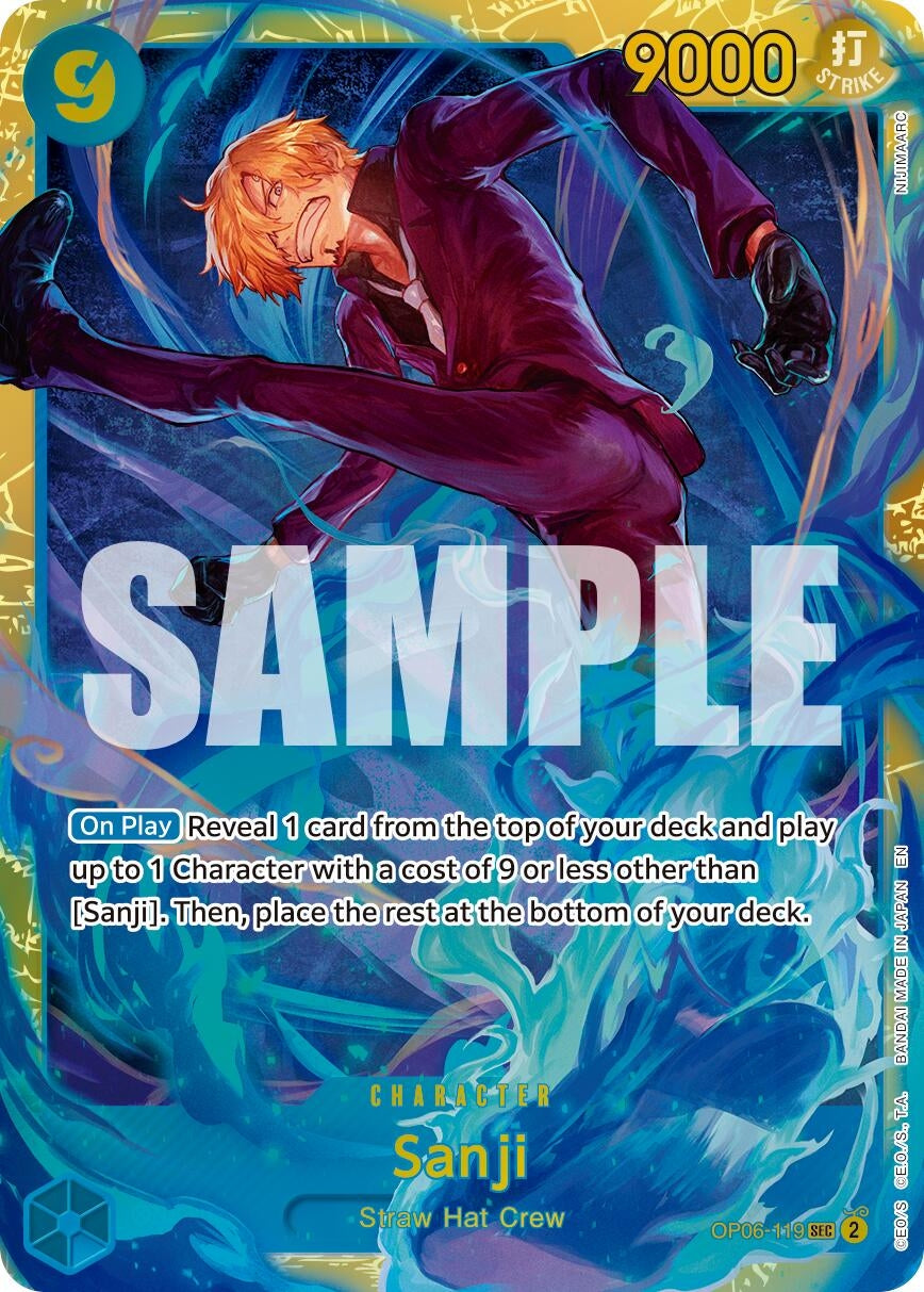 Image for Sanji - OP06-119 (Reprint) (OP06-119) (Foil) (Premium Booster -The Best- Vol. 2) - One Piece Card Game