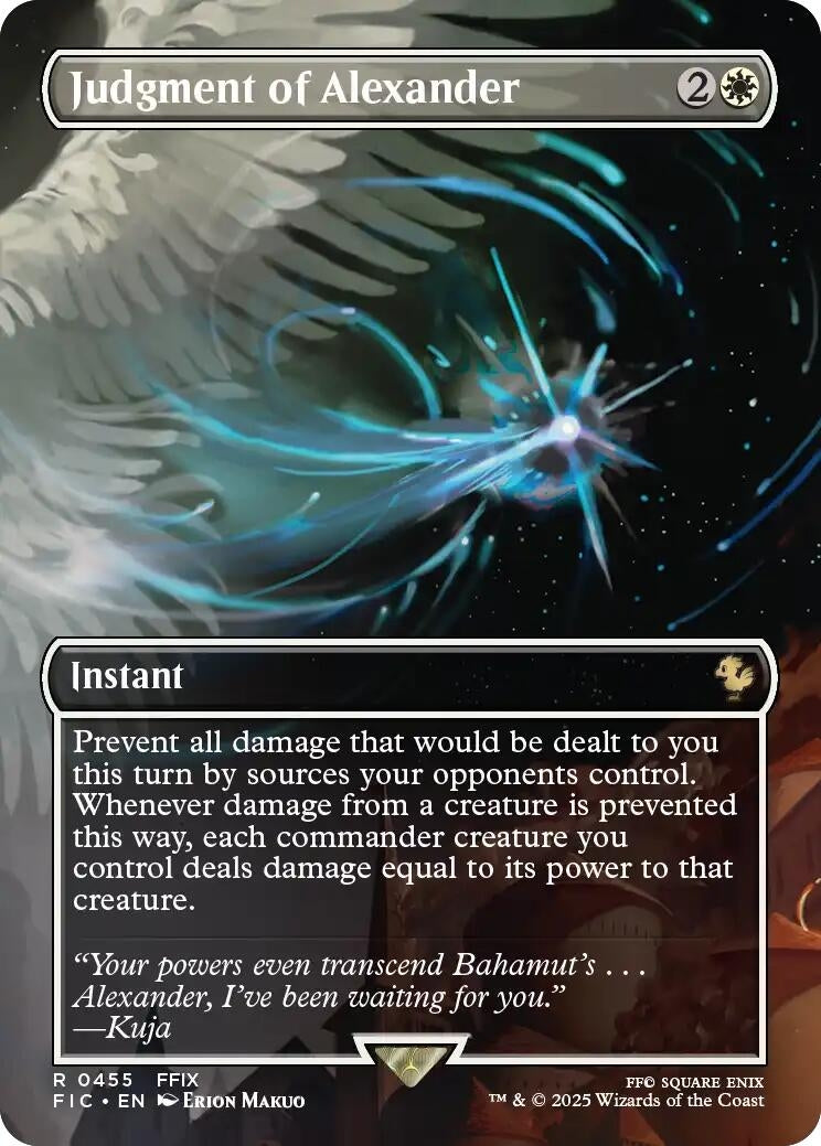 Image for Judgment of Alexander (Borderless) (455) (FINAL FANTASY) - Magic: The Gathering