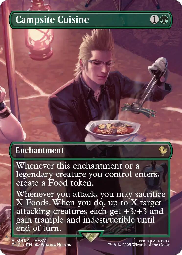 Image for Campsite Cuisine (Borderless) (464) (Foil) (FINAL FANTASY) - Magic: The Gathering