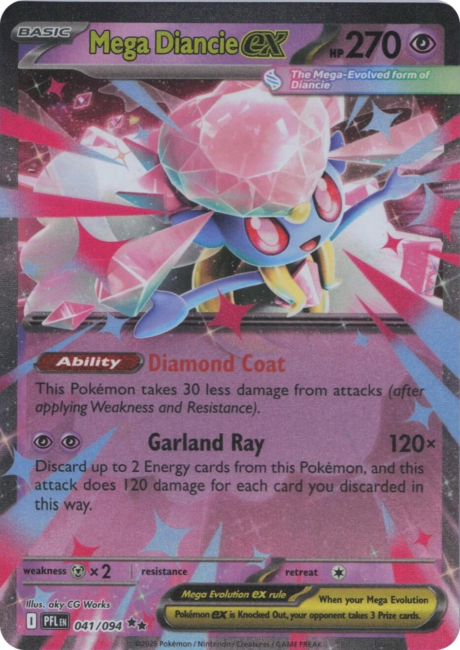 Mega Diancie ex (041/094) (ME02: Phantasmal Flames)
