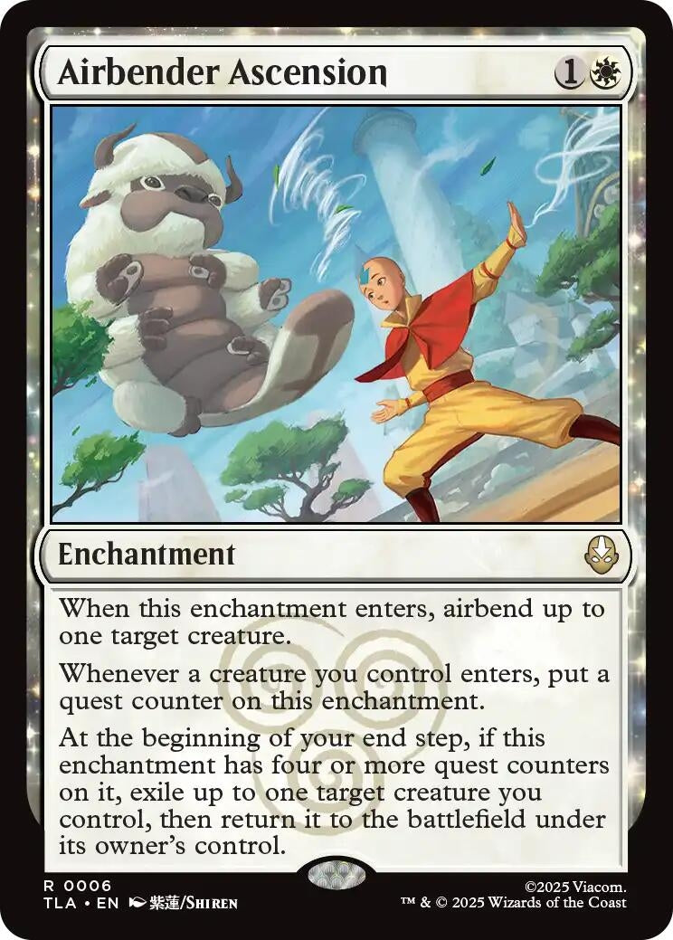 Image for Airbender Ascension (6) (Avatar: The Last Airbender) - Magic: The Gathering