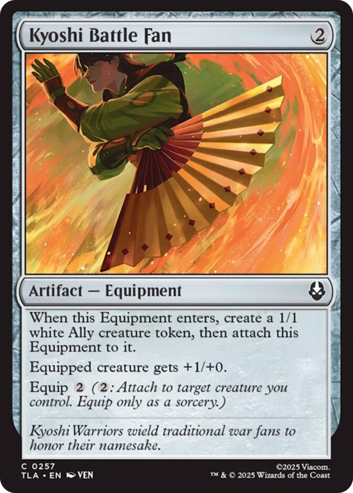 Kyoshi Battle Fan (257) (Avatar: The Last Airbender)