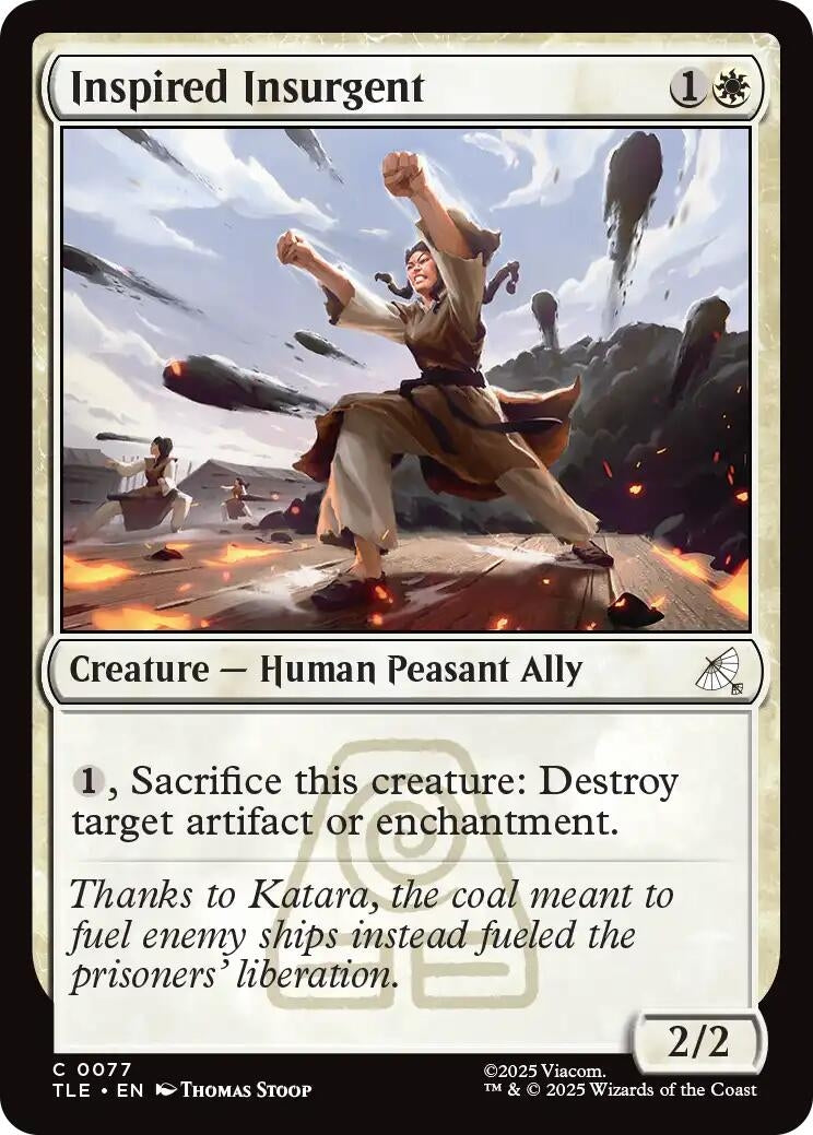 Image for Inspired Insurgent (77) (Foil) (Avatar: The Last Airbender: Eternal-Legal) - Magic: The Gathering