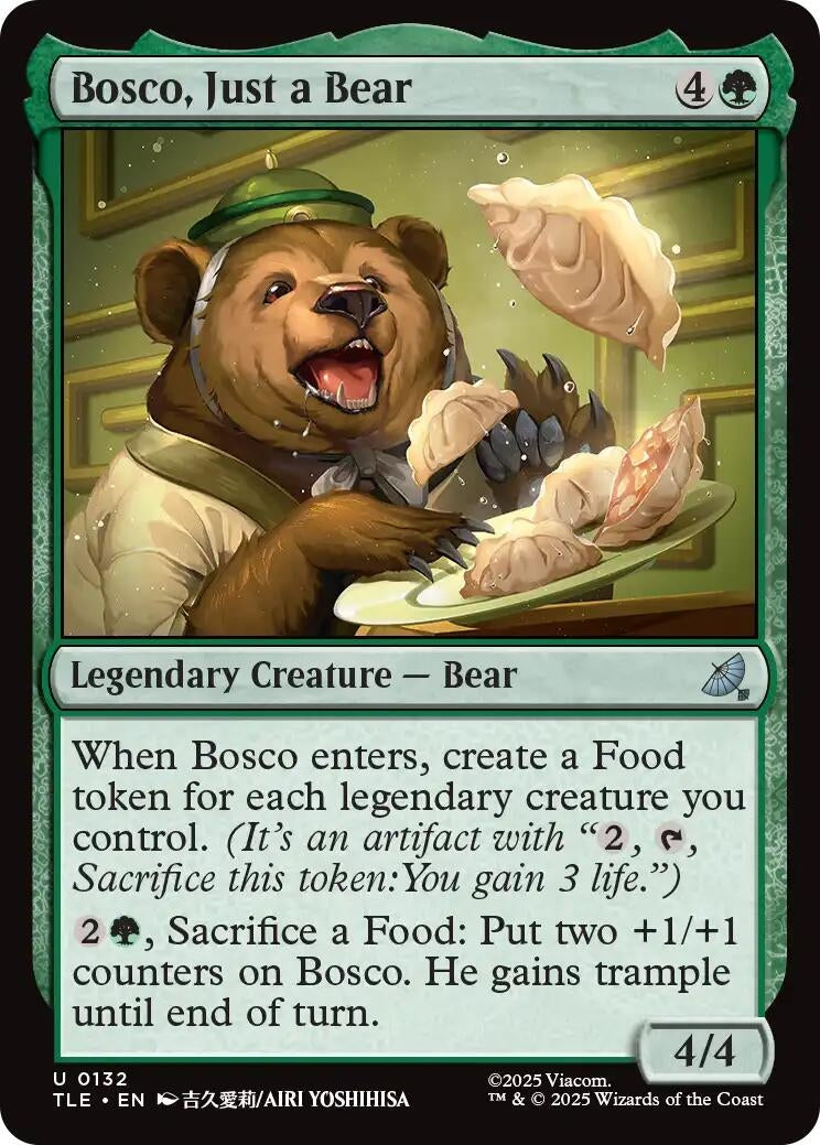 Image for Bosco, Just a Bear (132) (Foil) (Avatar: The Last Airbender: Eternal-Legal) - Magic: The Gathering
