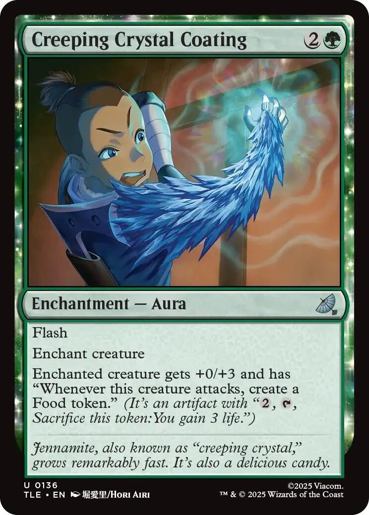 Image for Creeping Crystal Coating (136) (Foil) (Avatar: The Last Airbender: Eternal-Legal) - Magic: The Gathering