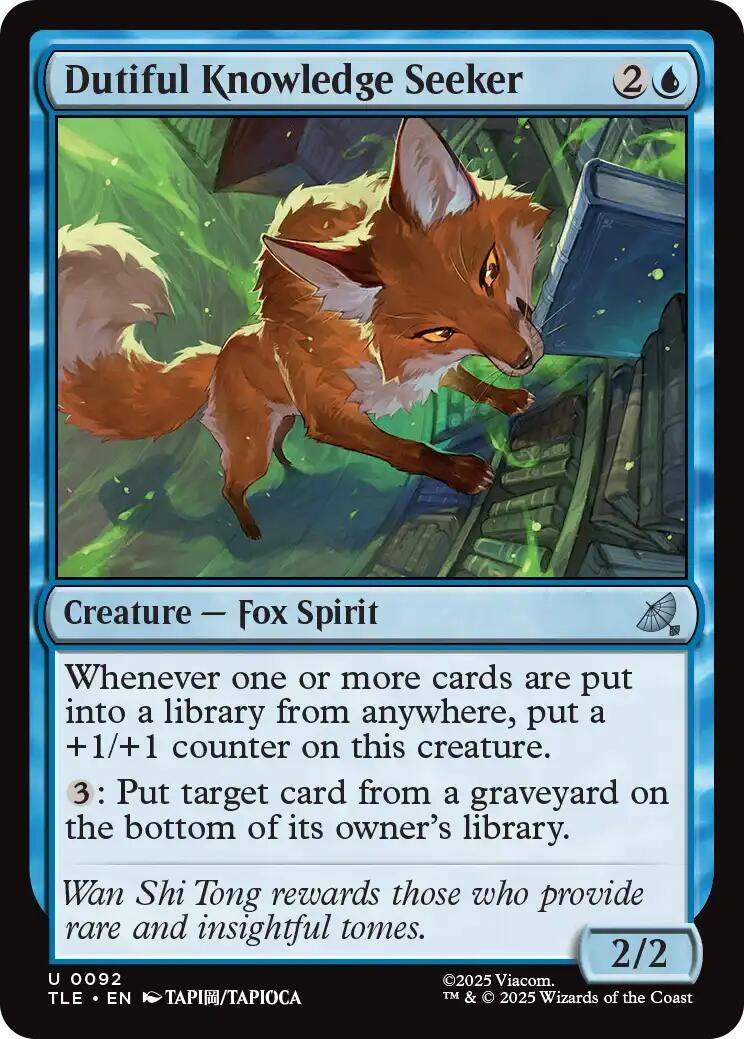 Image for Dutiful Knowledge Seeker (92) (Foil) (Avatar: The Last Airbender: Eternal-Legal) - Magic: The Gathering