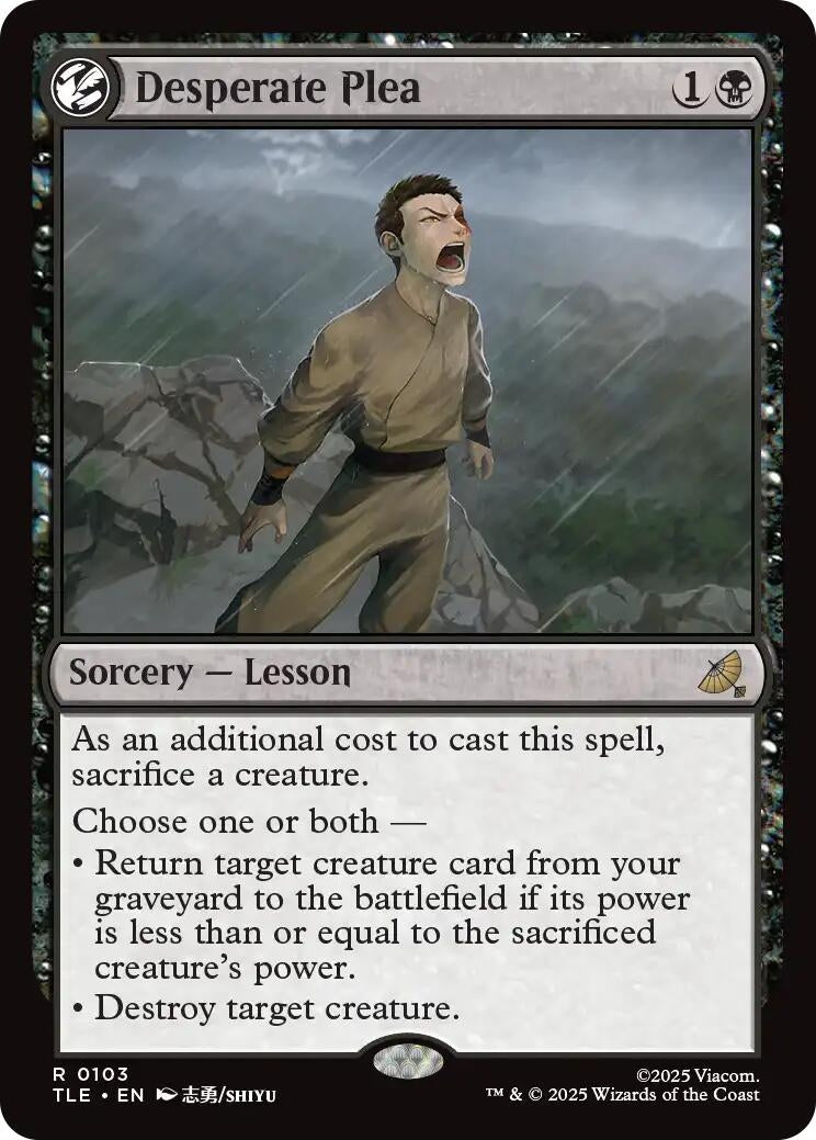 Image for Desperate Plea (103) (Foil) (Avatar: The Last Airbender: Eternal-Legal) - Magic: The Gathering