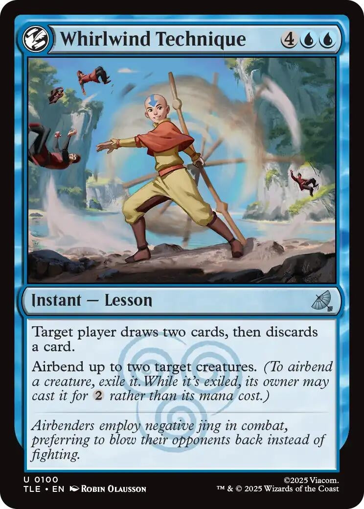 Image for Whirlwind Technique (100) (Foil) (Avatar: The Last Airbender: Eternal-Legal) - Magic: The Gathering