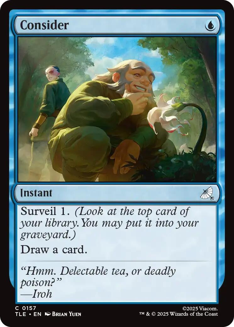 Image for Consider (157) (Foil) (Avatar: The Last Airbender: Eternal-Legal) - Magic: The Gathering