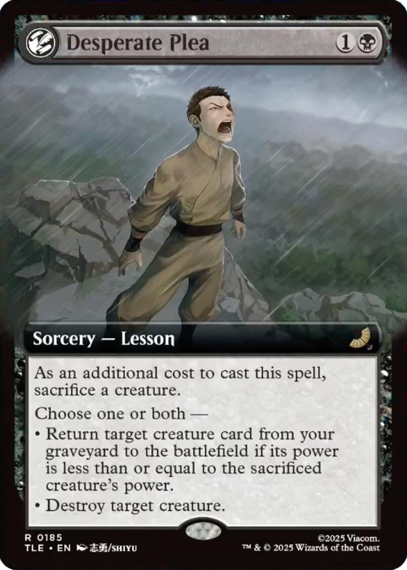 Image for Desperate Plea (Extended Art) (185) (Foil) (Avatar: The Last Airbender: Eternal-Legal) - Magic: The Gathering