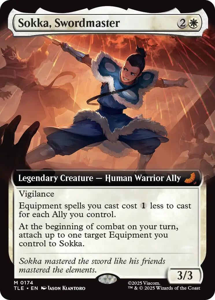 Image for Sokka, Swordmaster (Extended Art) (174) (Foil) (Avatar: The Last Airbender: Eternal-Legal) - Magic: The Gathering