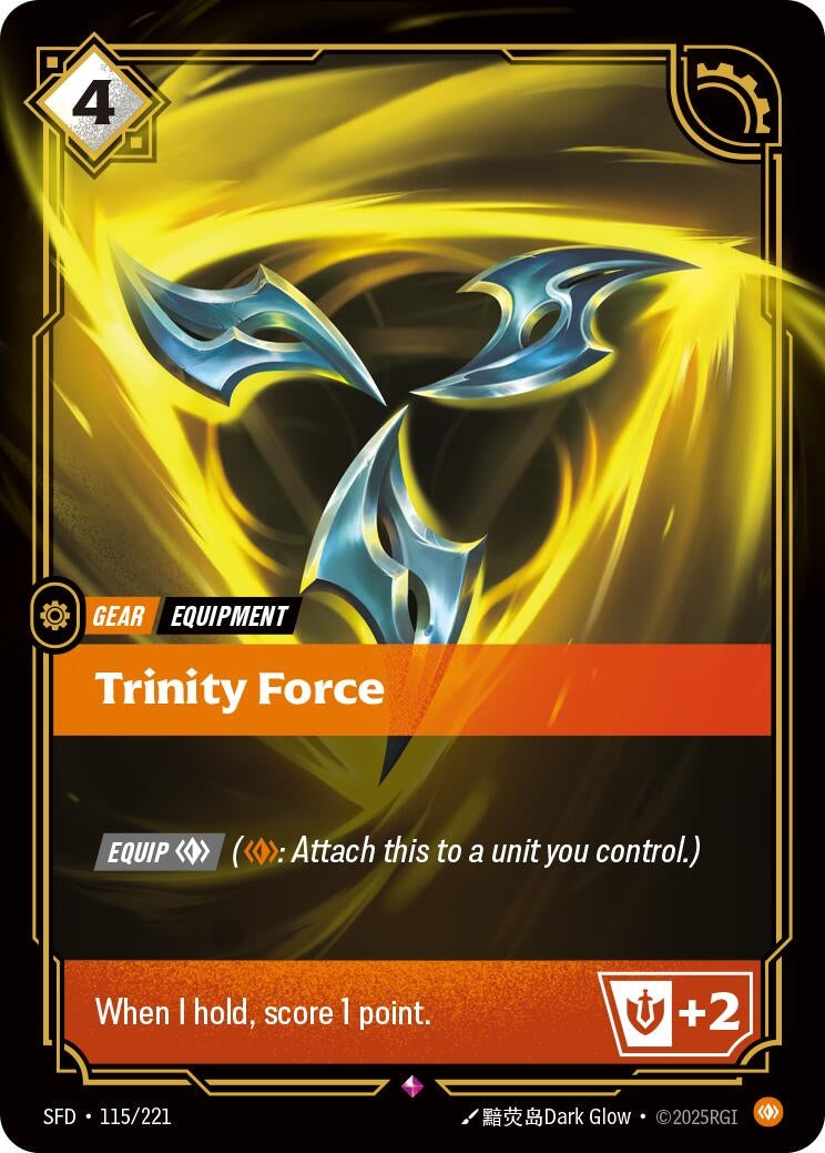 Image for Trinity Force (115/221) (Foil) (Spiritforged) - Riftbound: League of Legends Trading Card Game