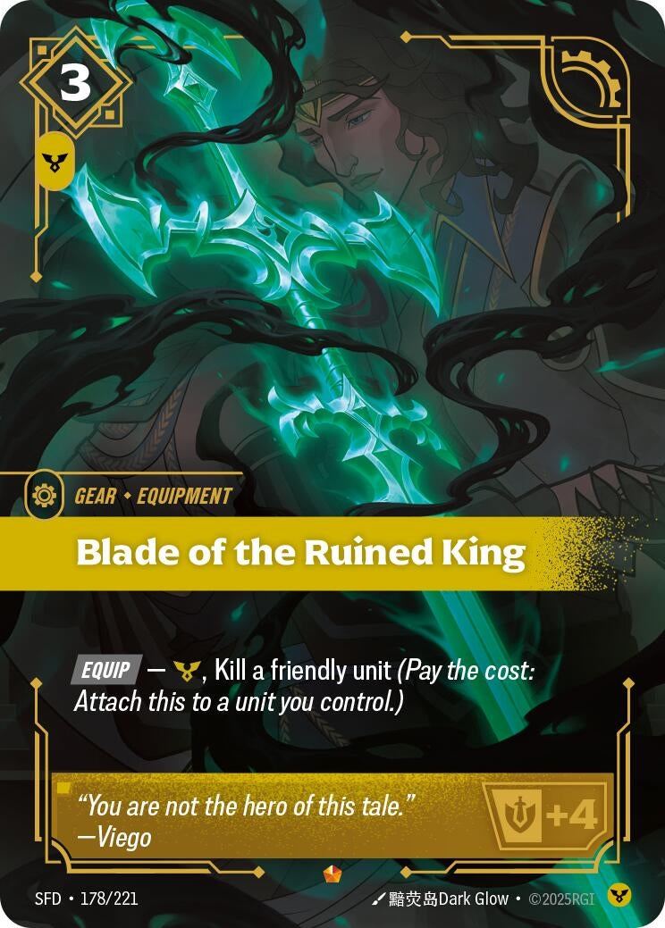 Image for Blade of the Ruined King (178/221) (Foil) (Spiritforged) - Riftbound: League of Legends Trading Card Game
