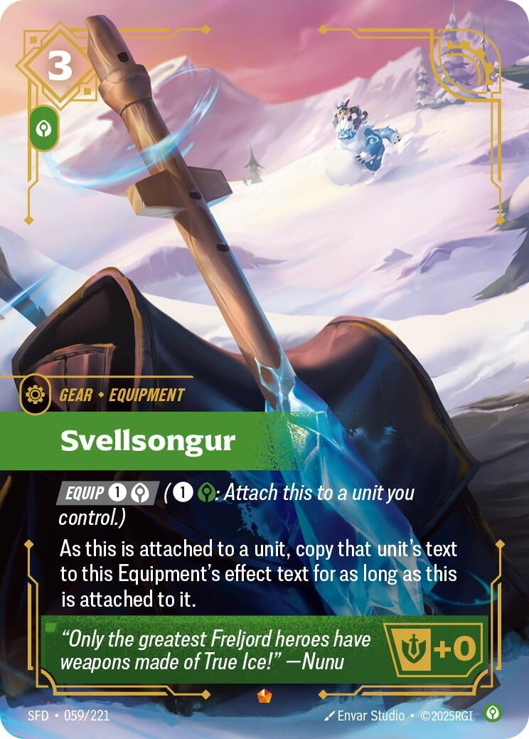 Image for Svellsongur (059/221) (Foil) (Spiritforged) - Riftbound: League of Legends Trading Card Game