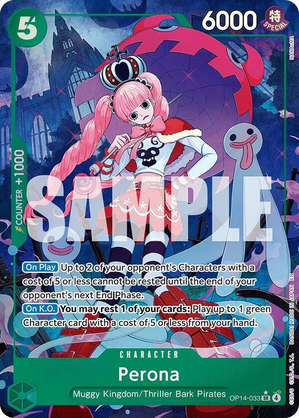 Image for Perona - OP14-033 (Alternate Art) (OP14-033) (Foil) (The Azure Sea's Seven) - One Piece Card Game