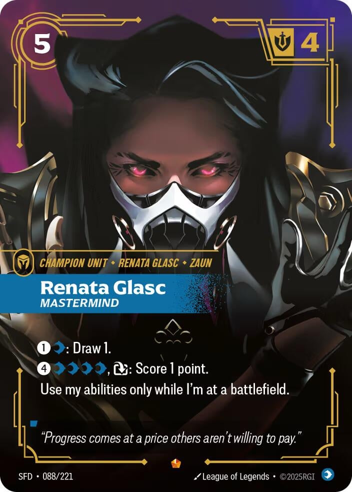Image for Renata Glasc - Mastermind (088/221) (Foil) (Spiritforged) - Riftbound: League of Legends Trading Card Game