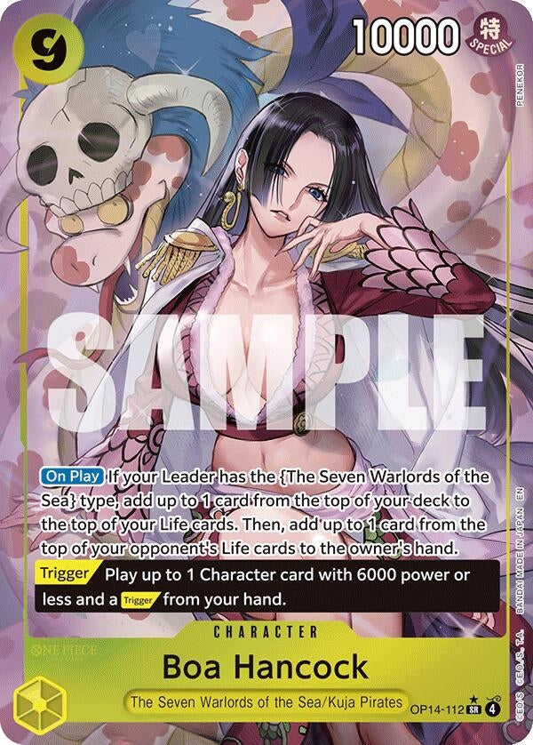 Image for Boa Hancock - OP14-112 (Alternate Art) (OP14-112) (Foil) (The Azure Sea's Seven) - One Piece Card Game