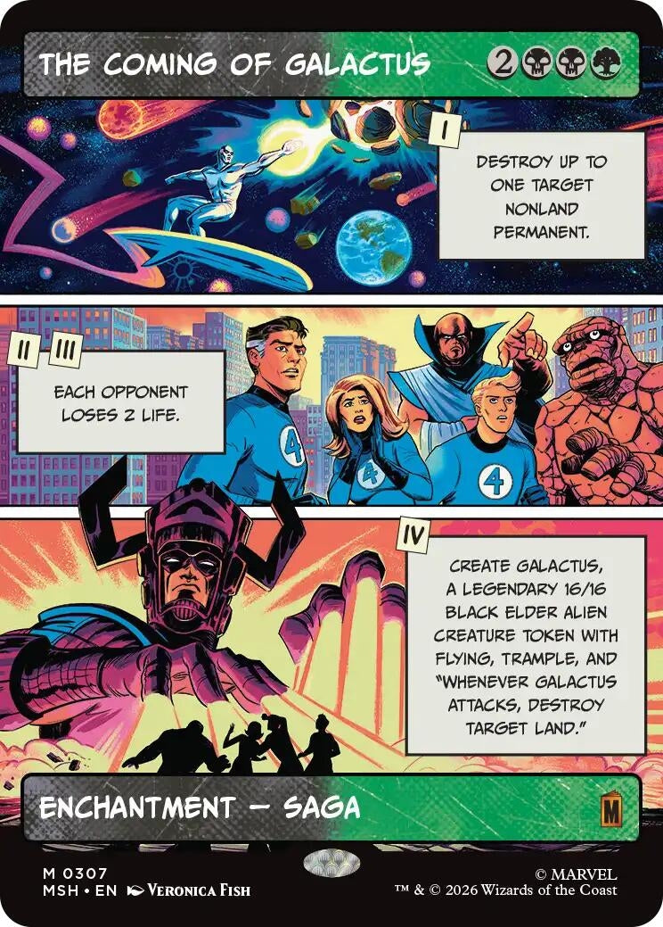 Image for The Coming of Galactus (Borderless) (307) (Marvel Super Heroes) - Magic: The Gathering
