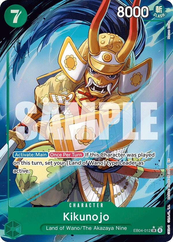 Image for Kikunojo - EB04-012 (Alternate Art) (EB04-012) (Foil) (The Azure Sea's Seven) - One Piece Card Game