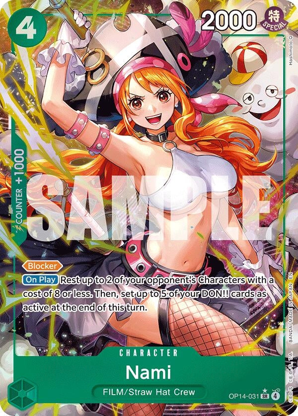 Image for Nami (Alternate Art) (OP14-031) (Foil) (The Azure Sea's Seven) - One Piece Card Game