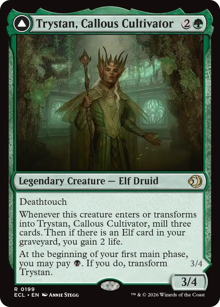 Image for Trystan, Callous Cultivator (199) (Foil) (Lorwyn Eclipsed) - Magic: The Gathering