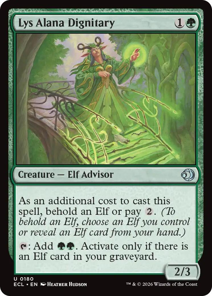 Image for Lys Alana Dignitary (180) (Foil) (Lorwyn Eclipsed) - Magic: The Gathering