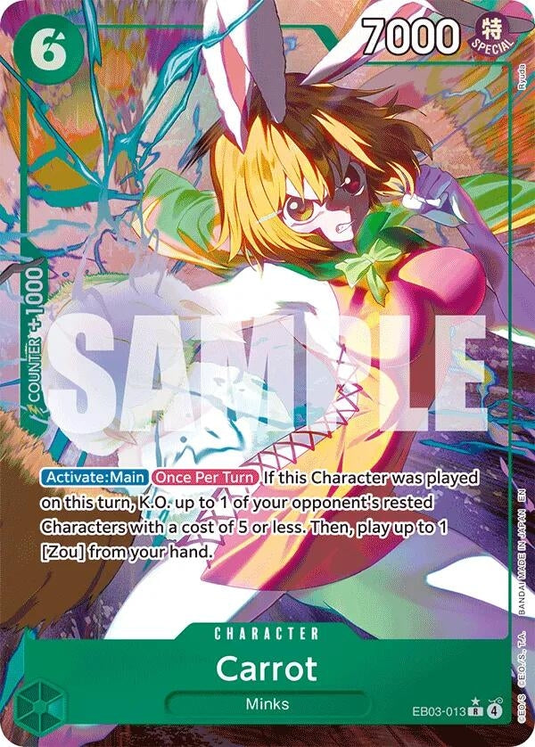 Image for Carrot (Alternate Art) (EB03-013) (Foil) (Extra Booster: One Piece Heroines Edition) - One Piece Card Game