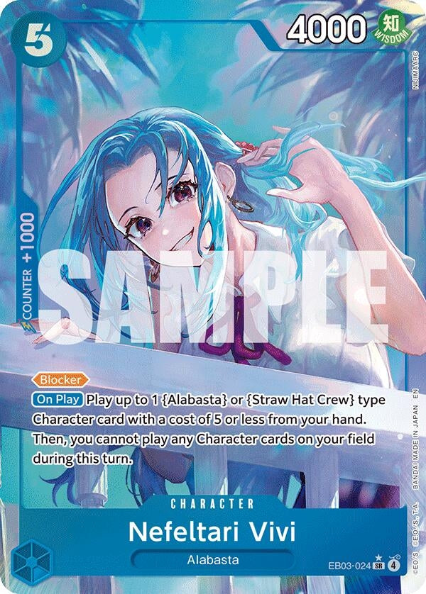 Image for Nefeltari Vivi (024) (Alternate Art) (EB03-024) (Foil) (Extra Booster: One Piece Heroines Edition) - One Piece Card Game