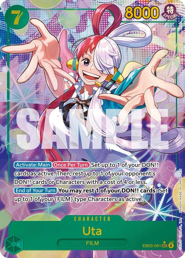 Image for Uta (061) (Alternate Art) (EB03-061) (Foil) (Extra Booster: One Piece Heroines Edition) - One Piece Card Game