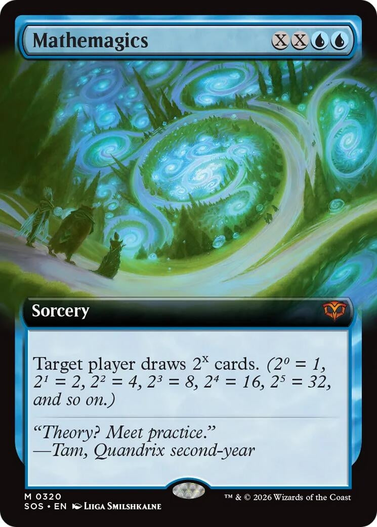 Image for Mathemagics (Extended Art) (320) (Foil) (Secrets of Strixhaven) - Magic: The Gathering