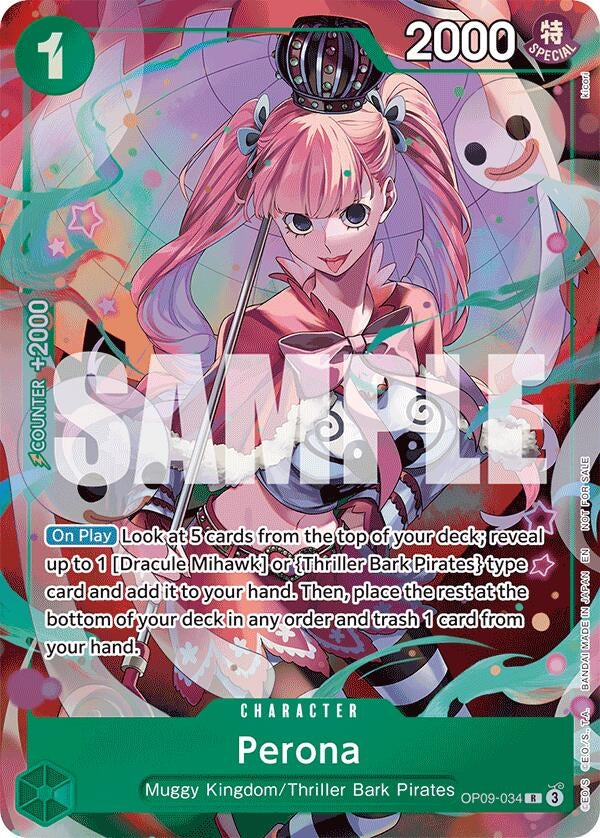 Image for Perona - OP09-034 (OP09-034) (Foil) (Extra Booster: One Piece Heroines Edition) - One Piece Card Game